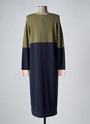 Robe mi-longue bleu DEVERNOIS femme