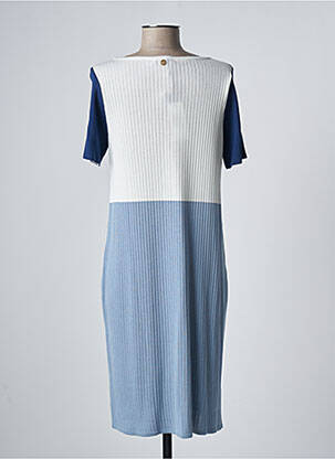 Robe mi-longue bleu DEVERNOIS femme