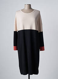 Robe mi-longue noir DEVERNOIS femme