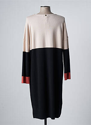 Robe mi-longue noir DEVERNOIS femme