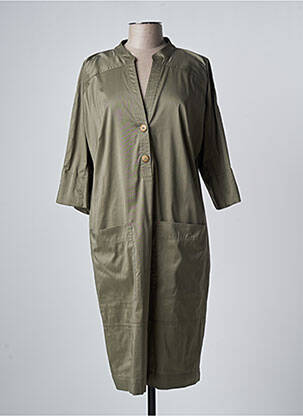 Robe mi-longue vert DEVERNOIS femme