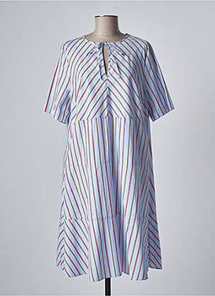 Robe mi-longue bleu DEVERNOIS femme
