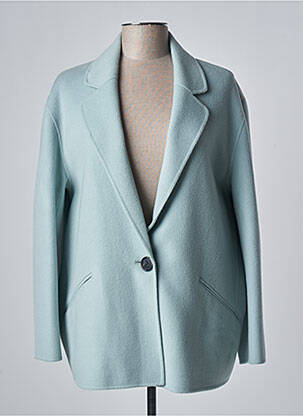 Manteau long bleu DEVERNOIS femme