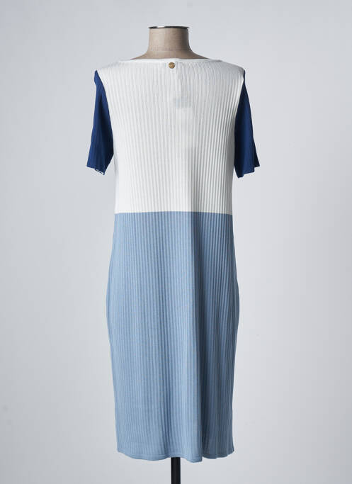 Robe mi-longue bleu DEVERNOIS femme