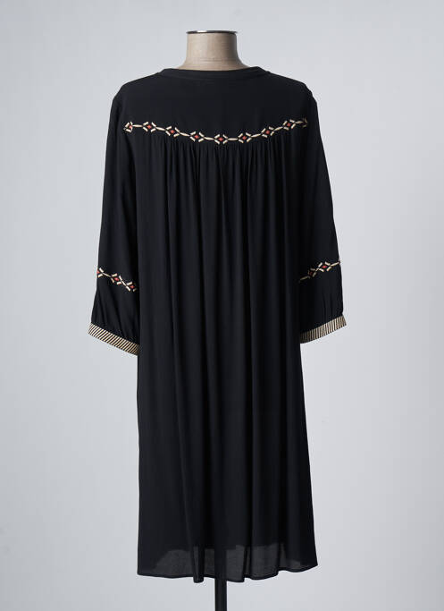 Robe mi-longue noir DEVERNOIS pour femme