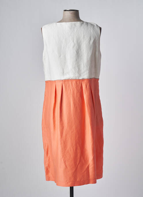 Robe mi-longue orange DEVERNOIS pour femme