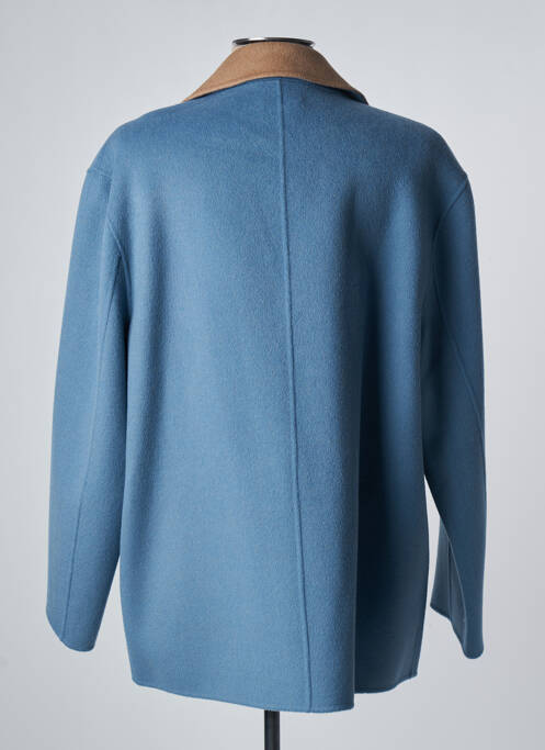 Manteau court bleu DEVERNOIS pour femme
