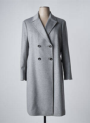 Manteau long gris DEVERNOIS pour femme