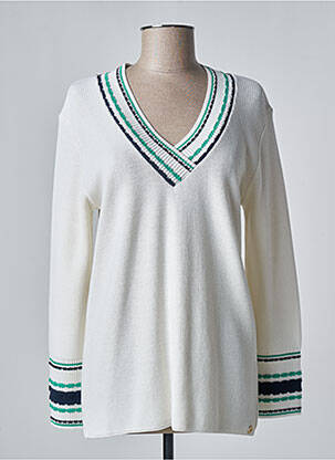 Pull blanc DEVERNOIS femme