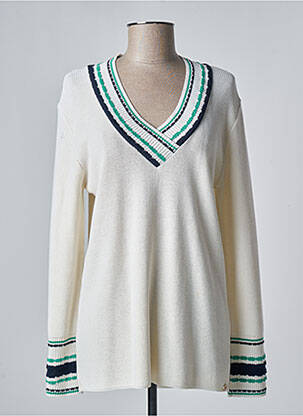 Pull blanc DEVERNOIS femme