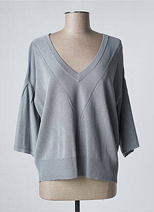 Pull gris DEVERNOIS femme