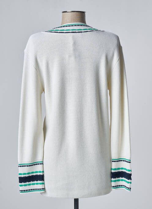 Pull blanc DEVERNOIS femme