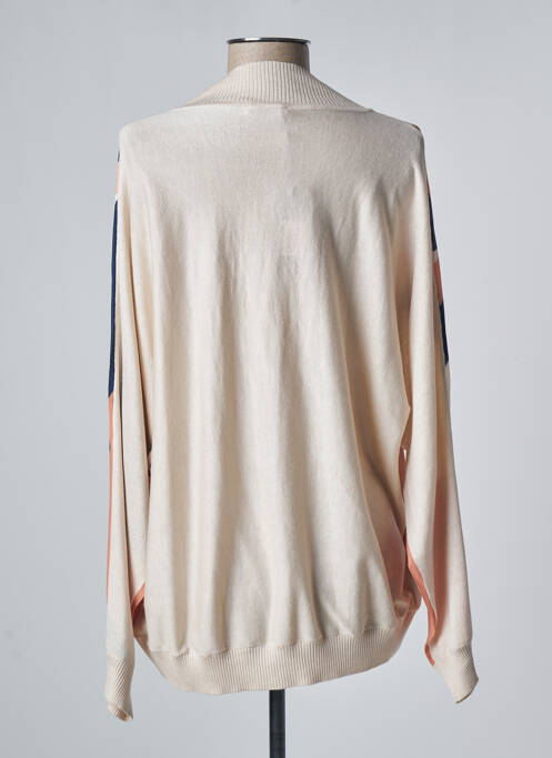 Gilet manches longues jaune DEVERNOIS pour femme