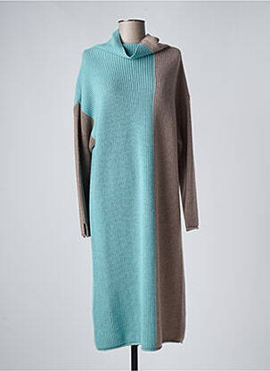 Robe longue bleu DEVERNOIS femme