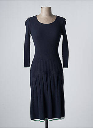 Robe mi-longue bleu DEVERNOIS femme