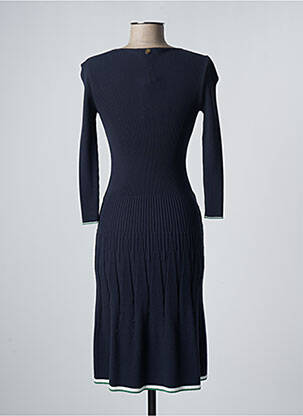 Robe mi-longue bleu DEVERNOIS femme