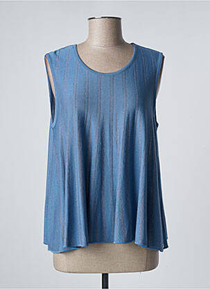 Débardeur bleu DEVERNOIS femme