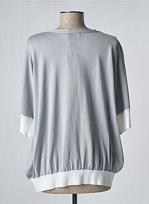 Gilet manches courtes gris DEVERNOIS femme