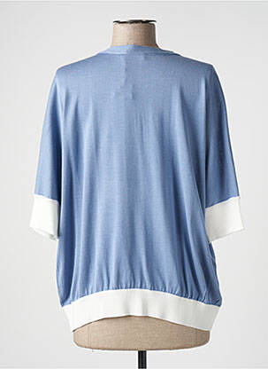 Gilet manches courtes bleu DEVERNOIS femme