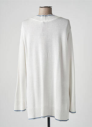 Gilet manches longues blanc DEVERNOIS femme