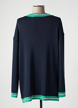 Gilet manches longues bleu DEVERNOIS femme