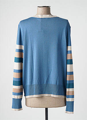 Gilet manches longues bleu DEVERNOIS femme