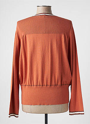 Gilet manches longues rose DEVERNOIS femme