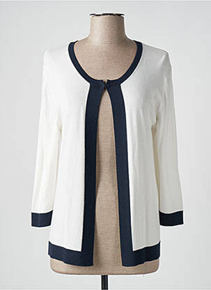 Gilet manches longues beige DEVERNOIS femme