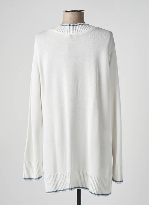 Gilet manches longues blanc DEVERNOIS pour femme