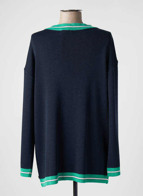 Gilet manches longues bleu DEVERNOIS pour femme