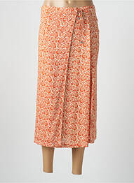 Jupe longue orange DEVERNOIS femme