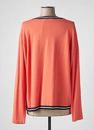Gilet manches longues orange DEVERNOIS femme