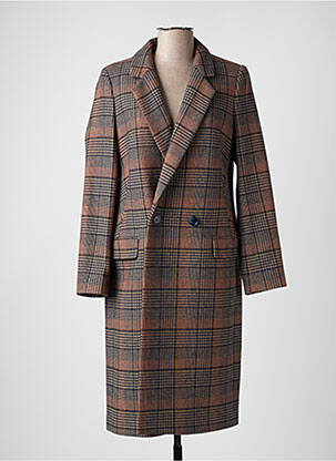 Manteau long bleu DEVERNOIS femme