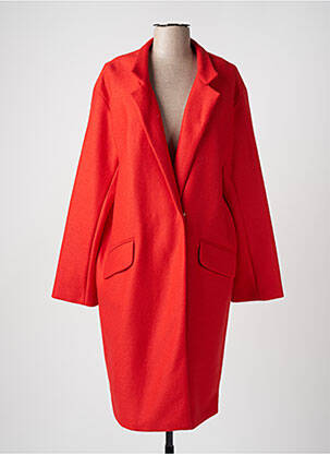 Manteau long rouge DEVERNOIS pour femme