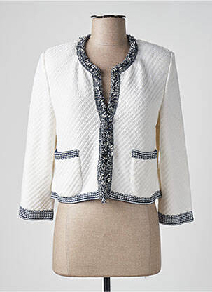 Gilet manches longues beige DEVERNOIS femme