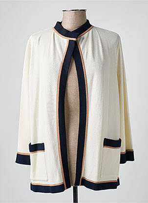 Gilet manches longues beige DEVERNOIS femme
