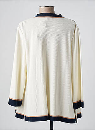 Gilet manches longues beige DEVERNOIS femme