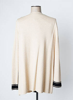Gilet manches longues beige DEVERNOIS femme