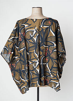 Veste kimono vert DEVERNOIS femme