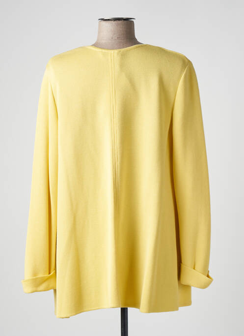 Gilet manches longues orange DEVERNOIS pour femme