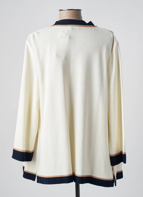 Gilet manches longues beige DEVERNOIS pour femme