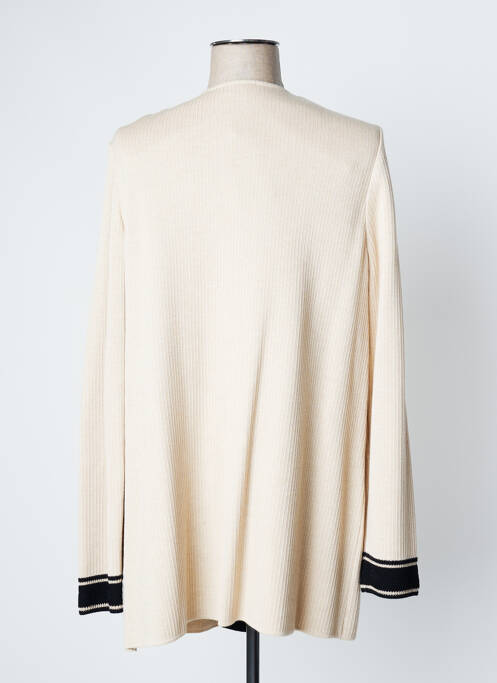 Gilet manches longues beige DEVERNOIS pour femme