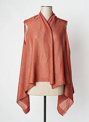 Gilet sans manche orange DEVERNOIS femme