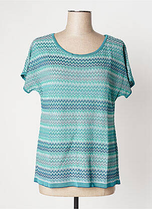 T-shirt bleu DEVERNOIS femme