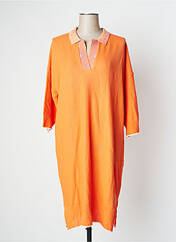 Robe mi-longue orange DEVERNOIS pour femme seconde vue