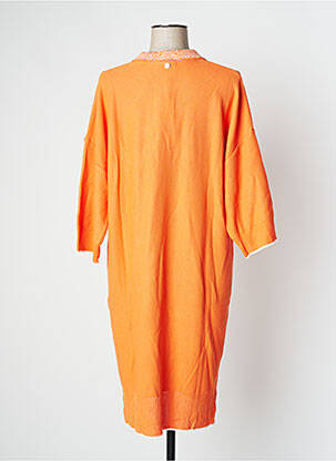 Robe mi-longue orange DEVERNOIS femme