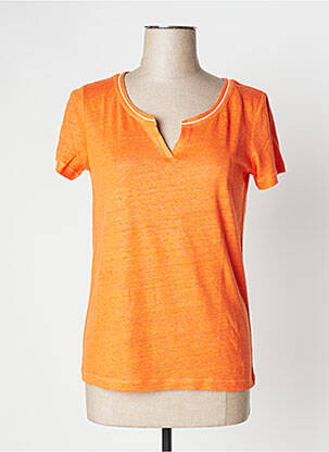 T-shirt orange DEVERNOIS pour femme