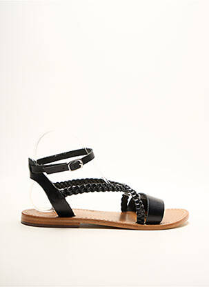 Sandales/Nu pieds noir WHITE SUN pour femme