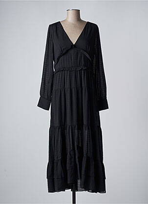 Robe mi-longue noir DAY OFF pour femme