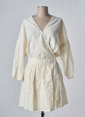 Robe courte blanc DAY OFF pour femme seconde vue